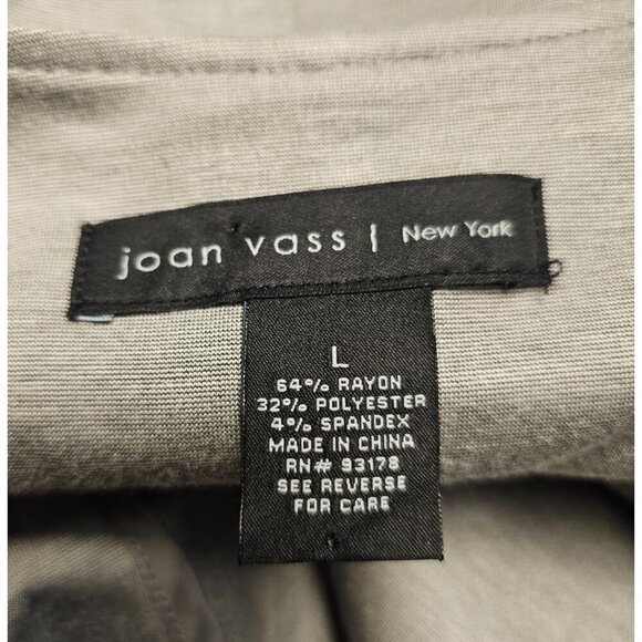 Joan Vass New York Womens Long Sleeve Color Block Open Front Coat Size L - Picture 5 of 5